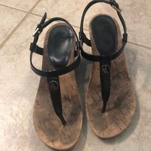 Black Ralph Lauren wedges size 6